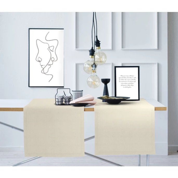 Am billigsten 🎁 Apelt Uni-Basic Arizona Tischläufer - 44x140 Cm - Beige ❤️ 4 Am billigsten 🎁 Apelt Uni-Basic Arizona Tischläufer - 44x140 Cm - Beige ❤️ – Bild 2