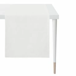 Brandneu 👍 Apelt Uni-Basic Arizona Tischläufer - 44x140 Cm - Weiß 🌟