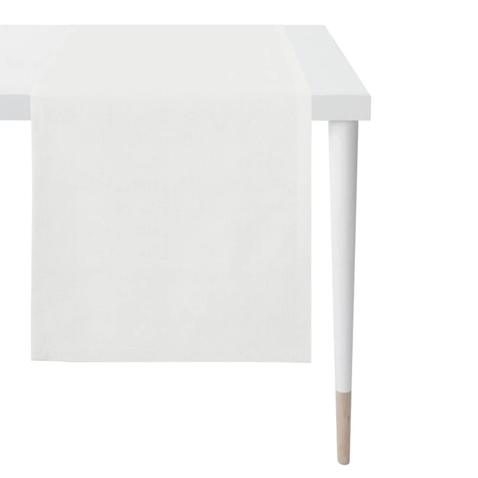 Brandneu 👍 Apelt Uni-Basic Arizona Tischläufer - 44x140 Cm - Weiß 🌟 3 Brandneu 👍 Apelt Uni-Basic Arizona Tischläufer - 44x140 Cm - Weiß 🌟