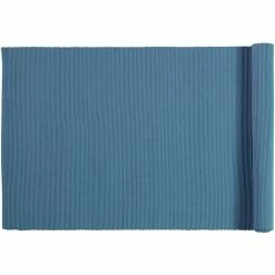 Angebote 😀 Linum UNI Tischläufer - 45x150 Cm - Deep Sea Blue C42 🔥