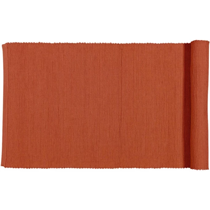 Neu 😀 Linum UNI Tischläufer - 45x150 Cm - Rusty Orange B13 🤩 3 Neu 😀 Linum UNI Tischläufer - 45x150 Cm - Rusty Orange B13 🤩