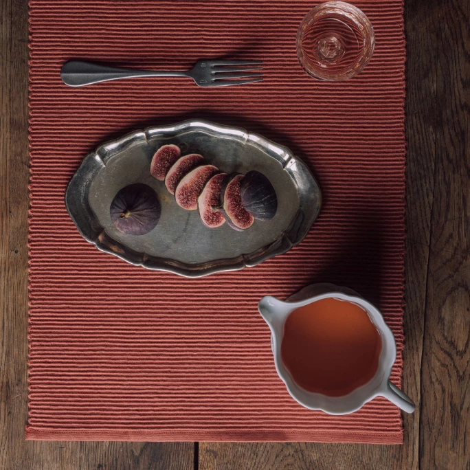 Neu 😀 Linum UNI Tischläufer - 45x150 Cm - Rusty Orange B13 🤩 6 Neu 😀 Linum UNI Tischläufer - 45x150 Cm - Rusty Orange B13 🤩 – Bild 4