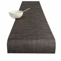 Coupon 🌟 Chilewich Mini Basketweave Tischläufer - 36x183 Cm - Dark Walnut ⌛