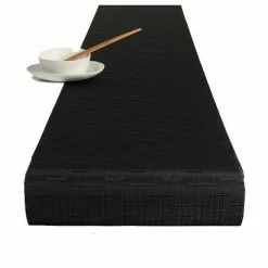 Großhandel 🥰 Chilewich Bamboo Tischläufer - 36x183 Cm - Jet Black 😀