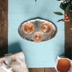 Schlussverkauf 🔥 Linum UNI Tischläufer - 45x150 Cm - Light Skye Blue C5 😍 -APELT-Verkaufsshop unnamed file 1217