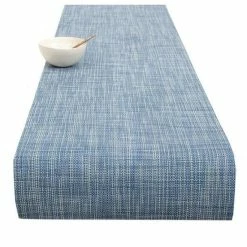 Auslauf 🎁 Chilewich Mini Basketweave Tischläufer - 36x183 Cm - Chambray 💯