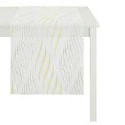 Besorgen ❤️ Apelt Loft Style Poesia Tischläufer - 48x140 Cm - Weiß/gelb 😀