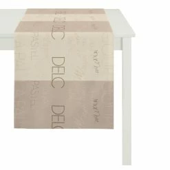 Bestpreis 👍 Apelt Loft Style Slogan Tischläufer - 44x140 Cm - Beige ✨