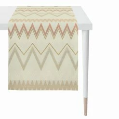 Auslauf 😍 Apelt Indira Tischläufer - 44x140 Cm - Natur 🧨