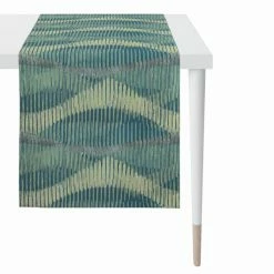 Auslauf 👍 Apelt Phoenix Tischläufer - 44x140 Cm - Petrol 😀