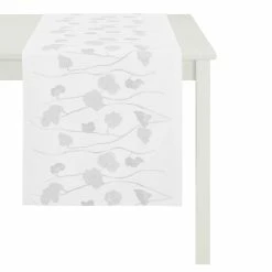 Rabatt 🎉 Apelt Herbstzeit 1113 Tischläufer - 48x140 Cm - Weiß/silber 🔔