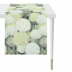 Schlussverkauf 👏 Apelt UNIQUE Tischläufer - 48x140 Cm - Grün / Weiß / Grau 🛒