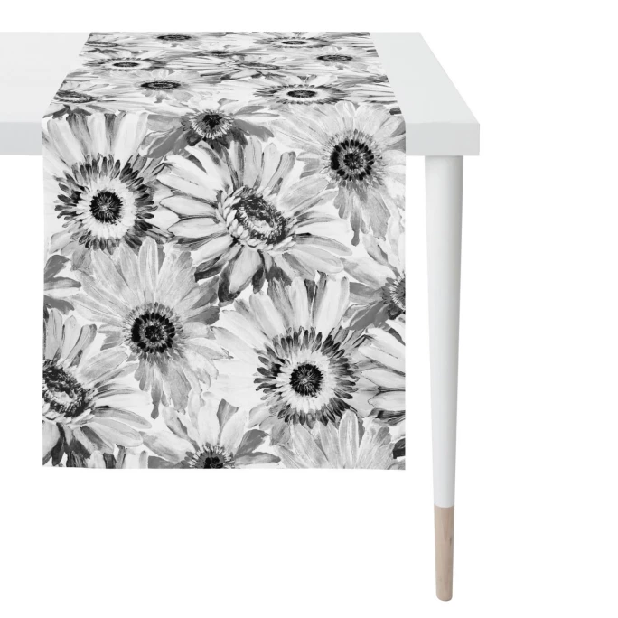 Aktion 🛒 Apelt Tischläufer 🌞 Summergarden 1700 - 48x140 Cm - Grau/weiß/schwarz ⭐ 3 Aktion 🛒 Apelt Tischläufer 🌞 Summergarden 1700 - 48x140 Cm - Grau/weiß/schwarz ⭐