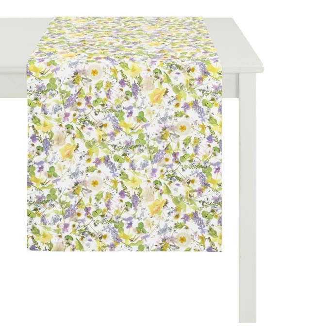 Coupon 😍 APELT 2204 Tischläufer - 48x140 Cm - Weiß-pastellbunt 🌟 3 Coupon 😍 APELT 2204 Tischläufer - 48x140 Cm - Weiß-pastellbunt 🌟