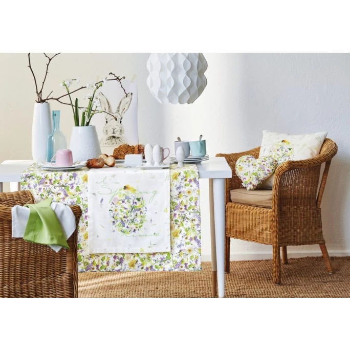 Coupon 😍 APELT 2204 Tischläufer - 48x140 Cm - Weiß-pastellbunt 🌟 4 Coupon 😍 APELT 2204 Tischläufer - 48x140 Cm - Weiß-pastellbunt 🌟 – Bild 2