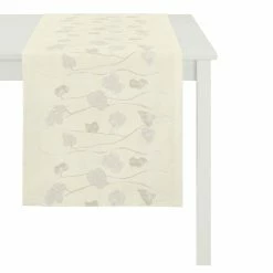 Brandneu 🤩 Apelt Herbstzeit 1113 Tischläufer - 48x140 Cm - Creme/platin 😉