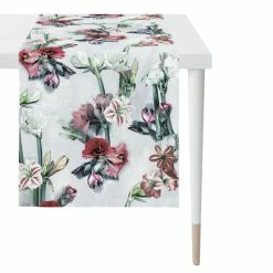 Billig 👏 Apelt 2713 Tischläufer - 48x140 Cm - Stein / Rot 🔔