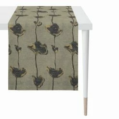 Aktion 🌟 Apelt Perla Tischläufer - 44x140 Cm - Anthrazit / Beige 😍