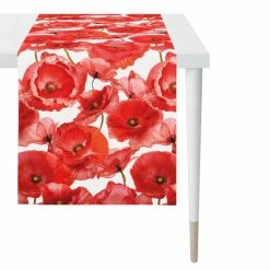 Angebote 👍 Apelt 🌞 Summertime 7702 Tischläufer - 48x140 Cm - Rot-weiß ⌛