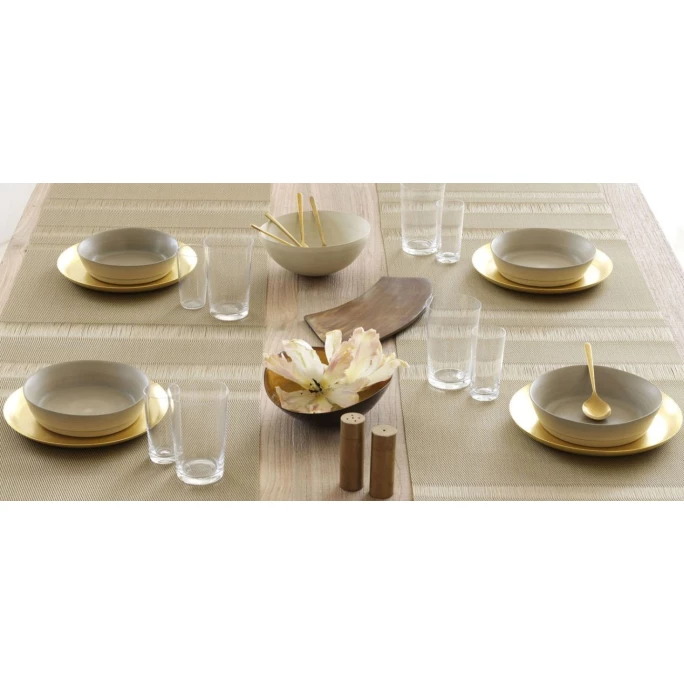 Aktion 👏 Chilewich Tuxedo Stripe Tischläufer - 36x196 Cm - Gold 🛒 4 Aktion 👏 Chilewich Tuxedo Stripe Tischläufer - 36x196 Cm - Gold 🛒 – Bild 2