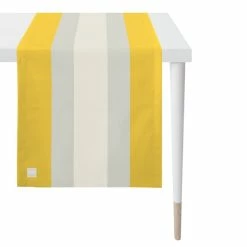 Neu ❤️ Apelt Tischläufer Outdoor 3962 - 46x140 Cm - Gelb/grau 🛒
