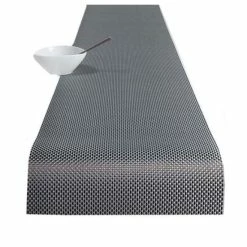 Auslauf 🎉 Chilewich Basketweave Tischläufer - 36x183 Cm - Titanium 🎉