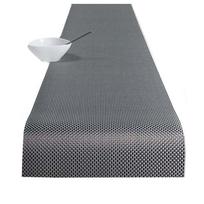 Auslauf 🎉 Chilewich Basketweave Tischläufer - 36x183 Cm - Titanium 🎉 3 Auslauf 🎉 Chilewich Basketweave Tischläufer - 36x183 Cm - Titanium 🎉