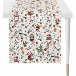 Billig 😍 Apelt Winterwelt 4688 Tischläufer - 48x140 Cm - Weiß/rot 🥰