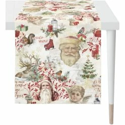 Aktion 🎉 Apelt Winterwelt 4690 Tischläufer - 48x140 Cm - Natur/rot ✨