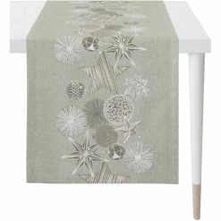 Aktion 🥰 Apelt 🎅 Christmas Glam 4708 Tischläufer - 46x135 Cm - Taupe 😀