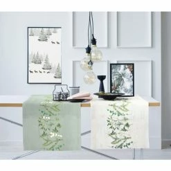 Billig 🌟 Apelt Chalet Style 4687 Tischläufer - 42x140 Cm - Weiß/grün 😍 -APELT-Verkaufsshop unnamed file 732