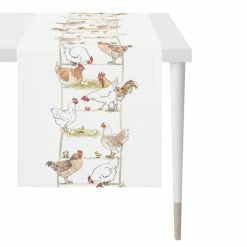 Coupon 😉 Apelt Tischläufer Happy Easter 1555 - 45x135 Cm - Weiß/braun/natur 🤩