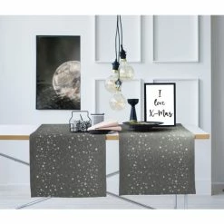 Billig ❤️ Apelt 🔔 Christmas Glam 4709 Tischläufer - 46x135 Cm - Anthrazit 💯 -APELT-Verkaufsshop unnamed file 79