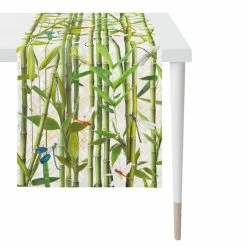 Großhandel 😀 Apelt Tischläufer ☀️ Summergarden 1702 - 45x135 Cm - Grün 🧨