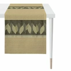 Schlussverkauf 🎁 Apelt 2719 Tischläufer - 44x140 Cm - Anthrazit / Beige 🌟