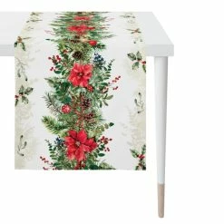 Besorgen 👍 Apelt 3607 Tischläufer - 46x140 Cm - Natur / Rot / Grün 🤩