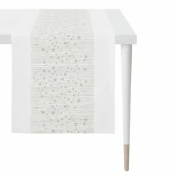 Am billigsten 🛒 Apelt 3626 Tischläufer - 48x140 Cm - Natur / Gold 💯