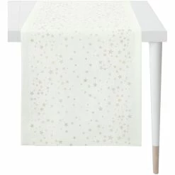 Aktion 🥰 Apelt 🎄 Christmas Glam 4709 Tischläufer - 46x135 Cm - Natur/goldfarben 🔔