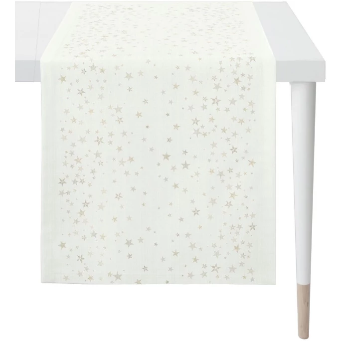 Aktion 🥰 Apelt 🎄 Christmas Glam 4709 Tischläufer - 46x135 Cm - Natur/goldfarben 🔔 3 Aktion 🥰 Apelt 🎄 Christmas Glam 4709 Tischläufer - 46x135 Cm - Natur/goldfarben 🔔