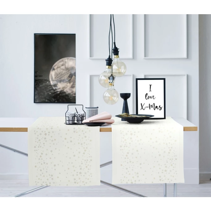 Aktion 🥰 Apelt 🎄 Christmas Glam 4709 Tischläufer - 46x135 Cm - Natur/goldfarben 🔔 4 Aktion 🥰 Apelt 🎄 Christmas Glam 4709 Tischläufer - 46x135 Cm - Natur/goldfarben 🔔 – Bild 2