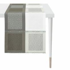 Besorgen 🛒 Apelt Artos Tischläufer - 44x140 Cm - Anthrazit / Weiß 🔔