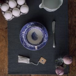 Besorgen ❤️ Linum UNI Tischläufer - 45x150 Cm - Dark Steel Blue C57 😀 -APELT-Verkaufsshop unnamed file 997